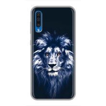 Чехол со Львом для Samsung Galaxy A50 2019 (A505F) (VPrint) (Синий Лев)
