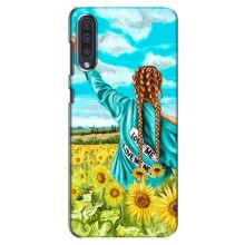 Чехол Стильные девушки на Samsung Galaxy A50 2019 (A505F) – Девушка на поле