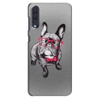 Чехол (ТПУ) Милые собачки для Samsung Galaxy A50 2019 (A505F) (Бульдог в очках)