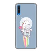 Чехол Unicorn на Samsung Galaxy A50 2019 (A505F) (Единорог космонавт)