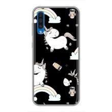 Чехол Unicorn на Samsung Galaxy A50 2019 (A505F) (Единорог с кофе)