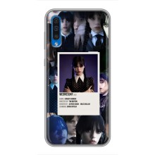 Чехлы Венсдей на Samsung Galaxy A50 2019 (A505F) Уэнсдей (AlphaPrint) (коллаж Уэнздей)