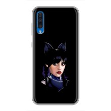 Чехлы Венсдей на Samsung Galaxy A50 2019 (A505F) Уэнсдей (AlphaPrint) (серьезная Уэнздей)
