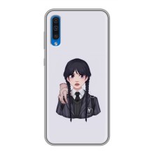 Чехлы Венсдей на Samsung Galaxy A50 2019 (A505F) Уэнсдей (AlphaPrint) (Уэнздей и Вещь)