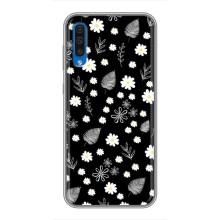 Чохли з тематикою "КВІТИ" на Samsung Galaxy A50 2019 (A505F) (цвітіння на чорному)