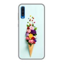 Чохли з тематикою "КВІТИ" на Samsung Galaxy A50 2019 (A505F) (Квітка-морозиво)