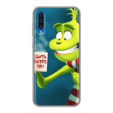 Рождественские Чехлы для Samsung Galaxy A50 2019 (A505F) (VPrint) (Зеленый Гринч)