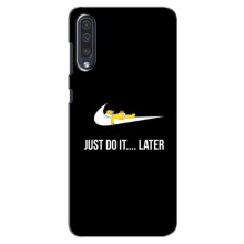 Силиконовый Чехол на Samsung Galaxy A50 2019 (A505F) с картинкой Nike – Later