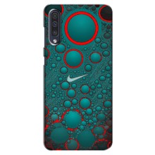 Силиконовый Чехол на Samsung Galaxy A50 2019 (A505F) с картинкой Nike – Найк зеленый