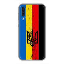 Украинские Чехлы для Samsung Galaxy A50 2019 (A505F) с картинкой УПА (AlphaPrint) (Флаг УПА)