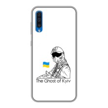 Защитные чехлы (Призрак Киева) для Samsung Galaxy A50 2019 (A505F) (AlphaPrint) (Летчик Киева)