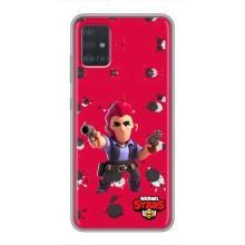 Бампер (ТПУ) з принтом Brawl Stars на Самсунг Галаксі А51 5G (Кольт на червоному)