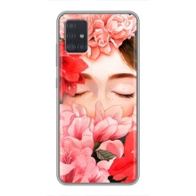 Чехлы (ART) Цветы на Samsung Galaxy A51 5G (A516) (VPrint) (Глаза в цветах)