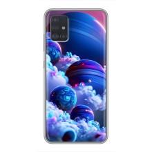 Чохли КОСМОС  на Samsung Galaxy A51 5G (A516) (Сині планети)