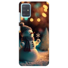 Чехлы на Новый Год Samsung Galaxy A51 5G (A516) – Снеговик праздничный
