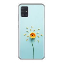 Чехлы с Цветами для Samsung Galaxy A51 5G (A516) (VPrint) (Желтый цветок)