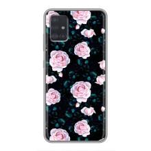 Чохли з принтом Троянд для Samsung Galaxy A51 5G (A516) (Чайні троянди)