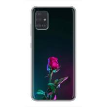 Чохли з принтом Троянд для Samsung Galaxy A51 5G (A516) (Нічна троянда)