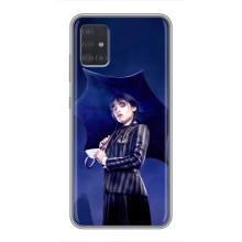 Чохол з картинкою Венсдей на Samsung Galaxy A51 5G (A516) (Венсдей з парасолькою)