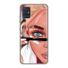 Чехол с печатью для Samsung Galaxy A51 5G (A516) - (Мода) (AlphaPrint) – Макияж