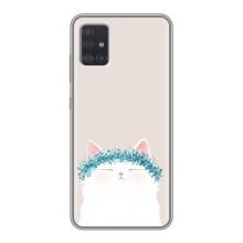 Чохол на тематику: Коти для Samsung Galaxy A51 5G (A516) (Білий котик)