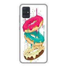 Чохол з зображенням смачної їжі для Samsung Galaxy A51 5G (A516) (Соковиті пончики)
