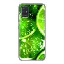 Чохол з зображенням смачної їжі для Samsung Galaxy A51 5G (A516) (Яскравий Лайм)