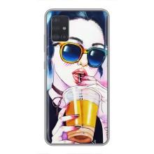 Чохол з картинкою Модні Дівчата Samsung Galaxy A51 5G (A516) (Дівчина з коктейлем)