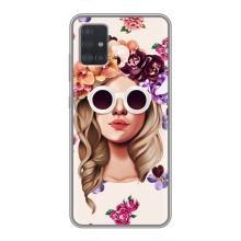 Чохол з картинкою Модні Дівчата Samsung Galaxy A51 5G (A516) (Дівчина в окулярах)