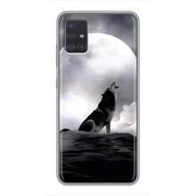 Чохол з Вовком на Samsung Galaxy A51 5G (A516) (Вовк і місяць)