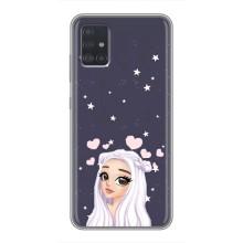 Чохол Стильні дівчата на Samsung Galaxy A51 5G (A516) (Дівчина та серця)