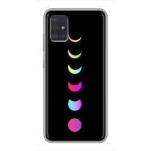 Чохол (ТПУ) з планетами на Samsung Galaxy A51 5G (A516) (Повнолуння)