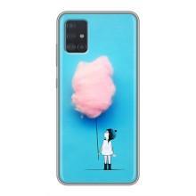 Девчачий Чехол для Samsung Galaxy A51 5G (A516) (Девочка с тучкой)