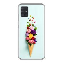 Чохли з тематикою "КВІТИ" на Samsung Galaxy A51 5G (A516) (Квітка-морозиво)