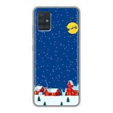Силіконовий бампер на різдво для Samsung Galaxy A51 5G (A516) (Місто в снігу)