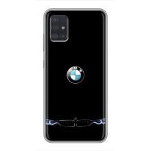 Силіконовий бампер з картинкою машини на Samsung Galaxy A51 5G (A516) (Чорний BMW)