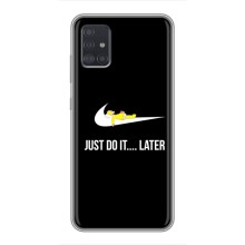 Силиконовый Чехол на Samsung Galaxy A51 5G (A516) с картинкой Nike (Later)