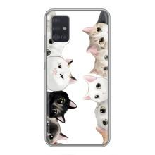 Силіконовий чохол з котиком для Samsung Galaxy A51 5G (A516) (Коти)
