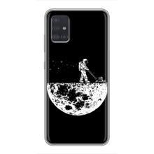 Силіконовый Чохол з принтом "Космонавти" на Samsung Galaxy A51 5G (A516) (Космонавт)