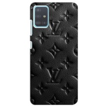 Текстурный Чехол Louis Vuitton для Самсунг Галакси А51 5G (Черный ЛВ)