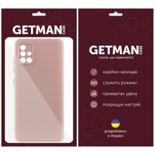 Чохол TPU GETMAN Liquid Silk Full Camera для Samsung Galaxy A51 – Рожевий