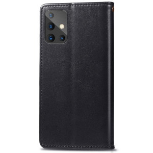 Кожаный чехол-книжка GETMAN Gallant (PU) для Samsung Galaxy A51 – Черный
