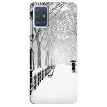 Чехлы на Новый Год Samsung Galaxy A51 (A515) (Снегом замело)