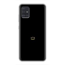 Чехол (Корона на чёрном фоне) для Самсунг Галакси А51 (Мини корона)