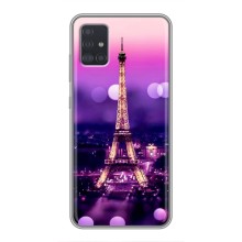 Чохол Ейфелева Вежа Samsung Galaxy A51 (A515) - (AlphaPrint) (Париж Башня)