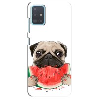 Чехол (ТПУ) Милые собачки для Samsung Galaxy A51 (A515) (Смешной Мопс)