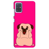 Чехол (ТПУ) Милые собачки для Samsung Galaxy A51 (A515) (Веселый Мопсик)