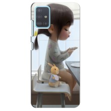 Дівчачий Чохол для Samsung Galaxy A51 (A515) (ДІвчина з іграшкою)