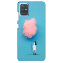 Дівчачий Чохол для Samsung Galaxy A51 (A515) (Дівчинка з хмаринкою)