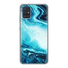 Мраморний чехол на Samsung Galaxy A51 (A515) (VPrint) (Блакитний мрамор)
